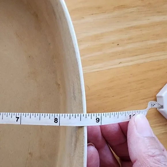 Pampered Chef Large Oval Vanilla Baking Dish Stoneware 12.5"x8.5" New Traditions - Picture 6 of 11